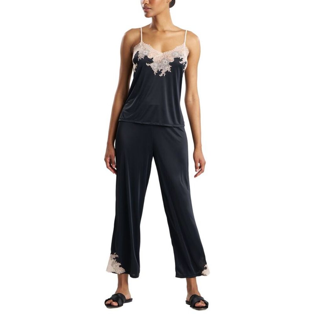 Natori Womens  Enchant Cami Pj Pant Set, Black